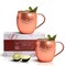 The Cocktail Box Co Moscow Mule Mugs Set of 2, Premium Pure Copper Cups, Giftable Moscow Mule Cups, an Elegant Set of 2 Copper Mugs. These Copper Cups Elevate Your Home Barware & Cocktail Experience